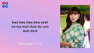 Apink  Dum durum Easy Lyrics [upl. by Ffirahs]