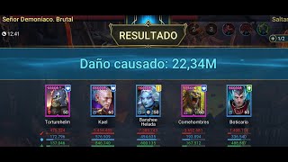 Raid Shadow Legends  Clan Boss inmortal 1 ManeaterNO Painkeeper UNM NM BRTUTAL [upl. by Asina]