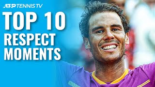 Top 10 ATP Tennis Respect Moments 🤝 [upl. by Leuas]