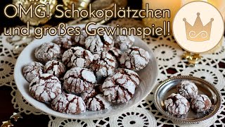 😋 BESTE SCHOKOPLÄTZCHEN SCHOKOSCHNEEBÄLLE BACKEN 😋 MIT GEWINNSPIEL 🍀 SCCC21 [upl. by Encratis409]