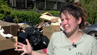 Palm Harbor family suffers flood after Milton less than month after mother dies from breast cancer [upl. by Ardnauq]