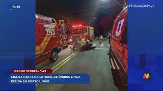 Giro de Ocorrências acidente entre carros causa prisão de mulher em Joinville [upl. by Ednarb]