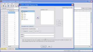 25 Multiple Response Define Variable Set PASW SPSS Statistics v17 video [upl. by Hsina51]