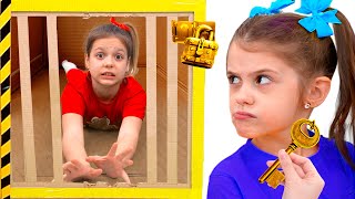 Box Fort Maze Challenge and more funny stories for kids [upl. by Haukom716]