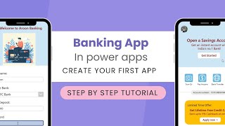 Create your first PowerApps Banking App Learn to Build from Scratch Full tutorial [upl. by Franck]