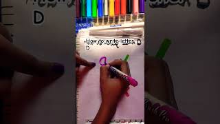 How to write letter D letterDwritegoodhandwritingfyp [upl. by Holihs]