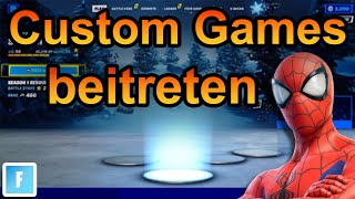 Fortnite Custom Games Code eingeben 2024 schnell amp einfach [upl. by Eeliah]