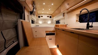 Camper Van Tour  quotNuchquot 2024 AWD Transit Custom Build [upl. by Sisxela]