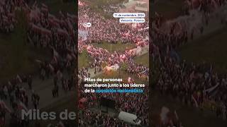 La ultraderecha marcha en Polonia al grito de “¡Por una Europa blanca de naciones hermanas” [upl. by Whitelaw176]