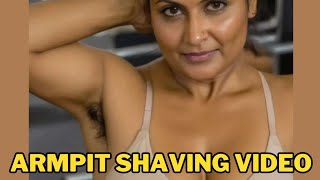 New Armpit Shaving Videos  Best Armpit Underarm shave by straight Razor [upl. by Tnarb836]