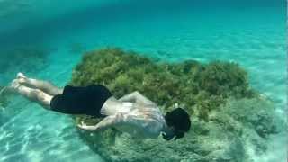 Underwater swim at nice beach [upl. by Roshelle562]