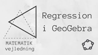 Regressionsanalyse i GeoGebra [upl. by Nesyt315]