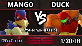 GENESIS 5 SSBM  C9  Mango Falco VS P1  Duck Samus  Smash Melee Top 64 Singles [upl. by Ditmore]