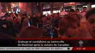 Montreal Canadiens Fans Riot And its Only First Round [upl. by Vi]