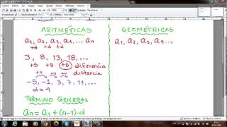 PROGRESIONES ARITMÉTICAS Y GEOMÉTRICAS [upl. by Tilden592]