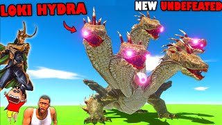 NEW UNDEFEATED LOKI HYDRA vs THOR HYDRA in Animal Revolt Battle Simulator with SHINCHAN and CHOP [upl. by Harl490]