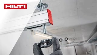 DEMO des Hilti MQ Schienensystems für Projekte  Trapez [upl. by Riatsala]