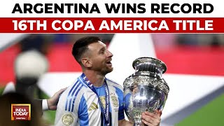 Argentina vs Colombia  Tears Turn Into Joy As Lionel Messi Celebrates Record Triumph [upl. by Starla631]