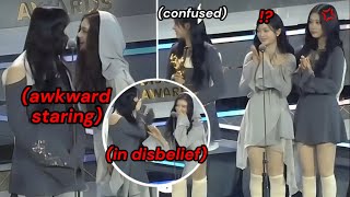 Hyein and Danielle’s AWKWARD FACE to FACE INTERACTION has their MEMBERS SHOCKED  NewTea [upl. by Yehudit]