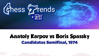 Anatoly Karpov vs Boris Spassky • Candidates  Semifinal 1974 [upl. by Zarah]