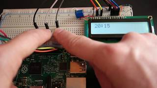 Raspberry Pi Digital Clock with 16x2 LCD [upl. by Enelec]