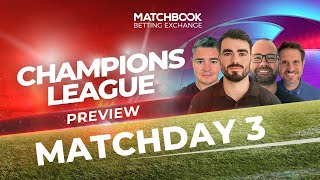 Football CHAMPIONS LEAGUE MATCHDAY 3 [upl. by Amethyst]