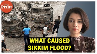 How a burst glacial lake caused Sikkim flood amp what’s Glacial Lake Outburst flood GLOF [upl. by Uphemia]