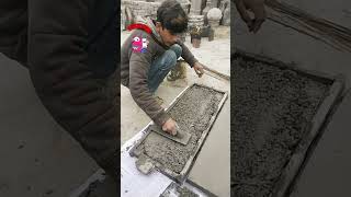 Making Grave Slab shorts construction homedecor trending youtubeshorts viralvideo [upl. by Zosima]