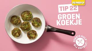 Ontbijtrecept  Groen koekje met broccoli en kaas  Jumbo [upl. by Chelsea501]