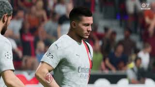 Gameplay FC 24  Bayer Leverkusen  AC Milan  Champions League  20242025 [upl. by Akilam]