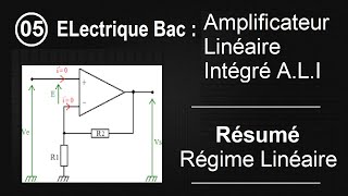 Amplificateur Linéaire Intégré ALI Régime linéaire Partie I [upl. by Trotta]