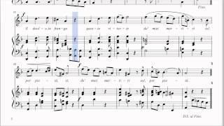 Fmaj orig key Lascia chio pianga  Karaoke piano accompaniment  score amp lyrics [upl. by Frymire494]