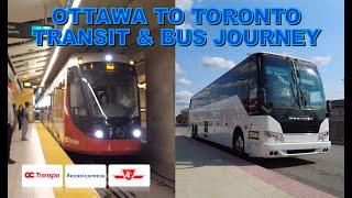 Ottawa to Toronto Transit amp Coach Bus Journey [upl. by Eolcin440]