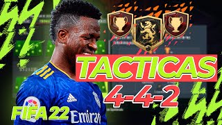 FIFA 22 LAS MEJORES TACTICAS 442 POST PARCHE  CONSIGUE RANGO 1 con esta FORMACION [upl. by Brok336]