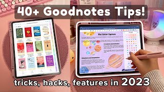 40 Goodnotes Tips you NEED to know ✏️ iPad  Apple Pencil [upl. by Anoo]