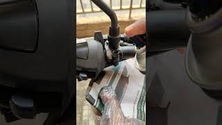 Spray paint for Bike  Colouring Bike with Spray paint  Bike polish at home shorts [upl. by Nigen]