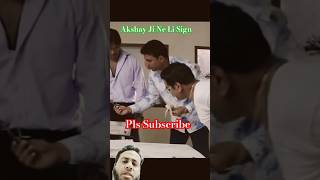 Akshay Ji Ne Li Sign  entertainmentshorts comedy viralshorts [upl. by Aelrac340]