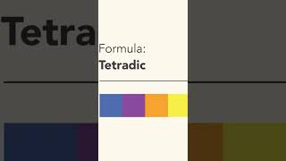 Color Theory Tetradic Color Scheme Shorts [upl. by Harod]