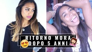 👩🏼DA BIONDA DECOLORATA A MORA👩🏽 IN 5 MINS A CASA facile ed economico Carol Ann ☘️ [upl. by Belloir]