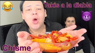 Cooking Takis ala diabla homemade vlog [upl. by Enilraep923]