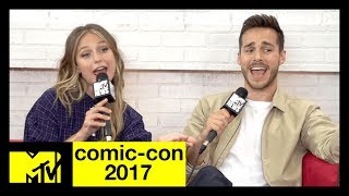 The CWs Supergirl Cast Musical Recap of Season 2  ComicCon 2017  MTV [upl. by Llevram867]