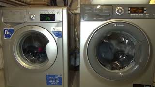 Wash Race No9  Indesit Energy saver vs Hotpoint Eco wash [upl. by Magnuson]