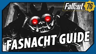 Fallout 76  ☢️ The RAREST FASNACHT MASKS in Game ☢️ Full How to Guide and Rare Item Showcase [upl. by Eramat]