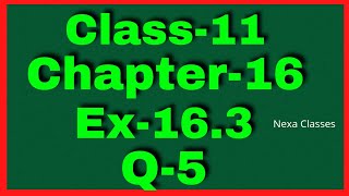 Ex163 Q5 Class 11  Probability  NCERT Math  Q5 Ex 163 Class 11 Math  Class 11 Ex 163 Q5 [upl. by Risser]