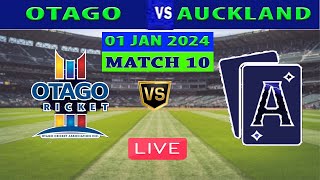 Live Otago vs Auckland  OTA vs AUC  10th Match of Super Smash 202324 [upl. by Atsahc718]