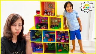 Ryans Giant Doll House Adventure with Mommy and more 1hr kids Video [upl. by Seiter631]