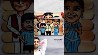 Taarak Mehta Ka Ooltah Chashmah printing drowning on youtube video shortvideos tmkoc drawing [upl. by Nafets]