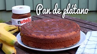 PAN DE PLÁTANO CON NUTELLA Y MASCARPONE 🍰ELLA ES ANNIE [upl. by Osnola]