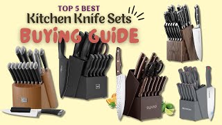 Top 5 Knife Sets to Buy in 2024  Best Kitchen Knife Sets Buying Guide [upl. by Rokach]