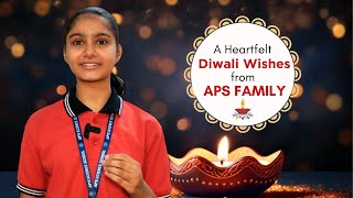 🎆 Heartfelt Diwali Wishes from APS Family  Happy Diwali  Diwali 2024 🪔✨ [upl. by Llehsyar]